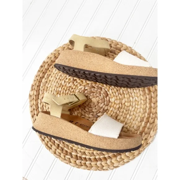 BIRKENSTOCK Papillio Glenda Platform Sandals In Beige NEW 7 - Picture 3 of 10